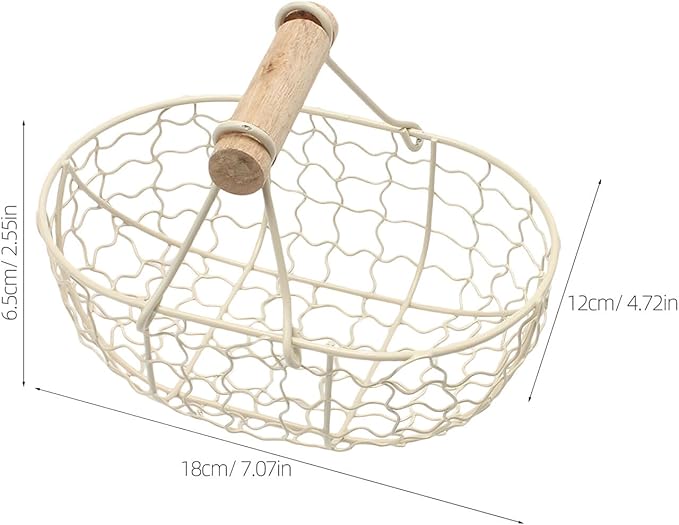 1pc Wrought Iron Storage Basket Kitchen Organizer Decorative Basket Creative Basket Fruit Container Desktop Storage Holder Decorative Fruit Basket Bakery Bread Holder Bread Basket