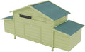 Large Wooden Chicken Coop, Outdoor Hen House Poultry Cage with 4 Nesting Boxes and Leakproof Pull-on Tray, Weatherproof Poultry Cage Rabbit Hutch Duck Cage (67.7" L x 24.5" W x 35" H)