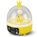 Mini Egg Incubator with Automatic Temperature and Humidity Control, Transparent Lid, for Chicken, Duck, Quail Eggs, 7-Egg Capacity (Auto Turning)
