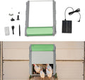 Automatic Chicken Coop Door Solar Powered,Smart Anti-Pinch Aluminum Automatic Chicken Door with Timer and Light Sensor,Range 40M Remote Control Solar Chicken Coop Door,Waterproof