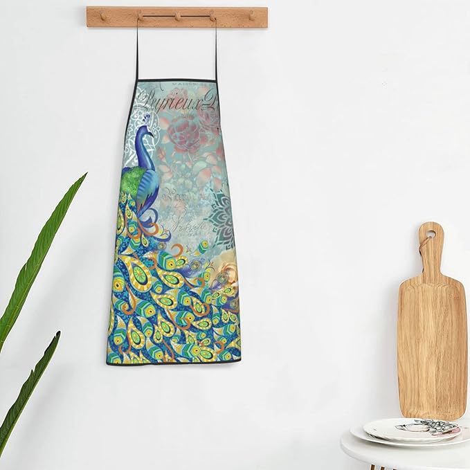 Apron Adjustable Waterproof Apron for Men Women Kitchen Cooking Baking Gardening Working Bib Apron