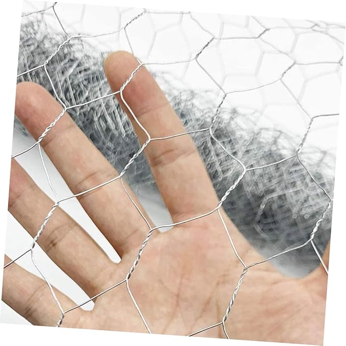 1 Roll Galvanized Wire Fence: 15.7inch X 13.1ft Heavy Duty Mesh for Chicken Coop - Farmhouse Poultry Netting - Bird Deer Barrier for Garden
