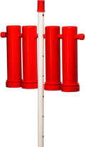 RentACoop Chicken Treat Dispenser - Suitable for Small and Large Treats - Includes Post for Indoor and Outdoor Placement - Large Size with 4 Tubes