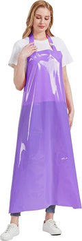 Nanxson TPU Waterproof Apron Lightweight Work Apron with Adjustable Buckle for Pet Bathing,Dishwashing,Butchers,Housework