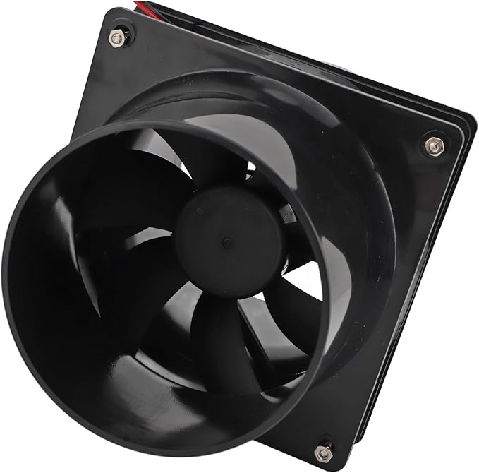 Solar Powered Exhaust Fan for Round Pipe, 10W 12V Solar Panel Ventilation Fan Kit for Outside, Greenhouse, Attics, Chicken Coop, Garage, Basement