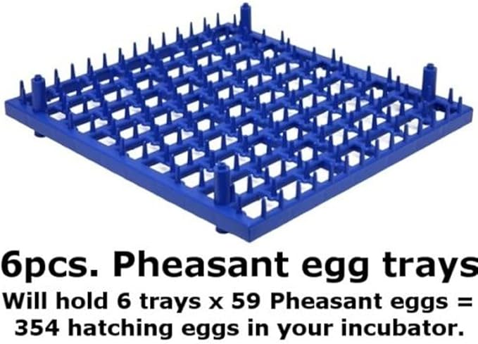 Pinnon Hatch Farms Incubator GQF 1502 Cabinet Incubator Hatcher Includes + 6pk Hatching Egg Trays & 3030 Water Reserve System (with 6 Pheasant Trays)