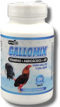 Gallomix Poultry Multivitamin Tablets – Energy, Amino Acids, Vitamins & Minerals for Roosters and Chickens – for Animals use only – 100 Tablets