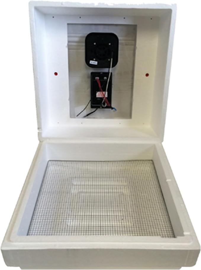 Farm Innovators 120 Volt 40 Watt Circulated Air Incubator for Up to 4 Eggs with Easy to Read Digital Display and Large Picture Window, White (3 Pack)