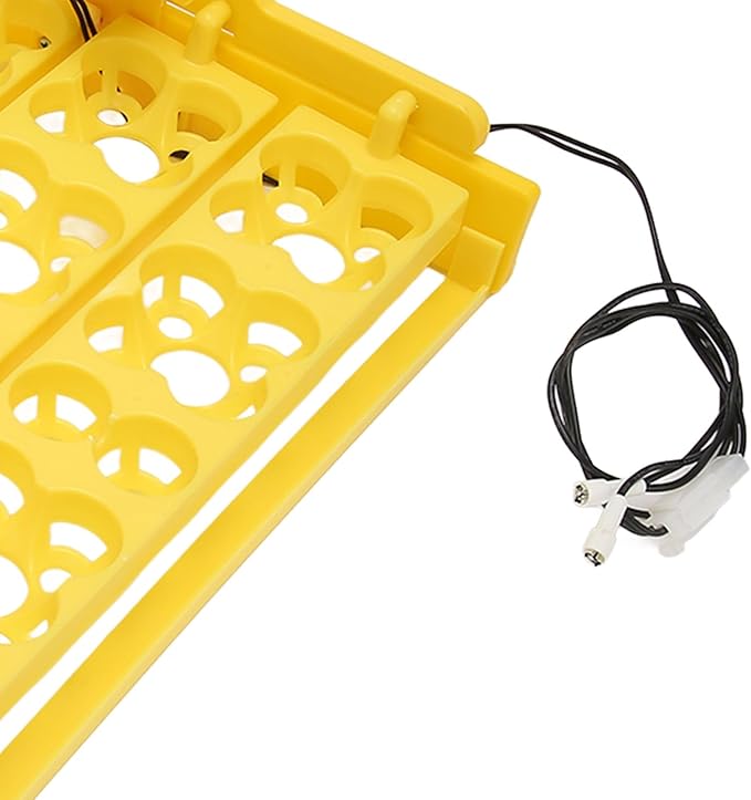 Egg Incubator Tray, Multifunction Automatic Egg Turner Incubator Tray Eggs Automatic Egg Turner Turning Tray for 16 Duck Eggs 16 Eggs 72 Quail Eggs Incubation (AC12V)