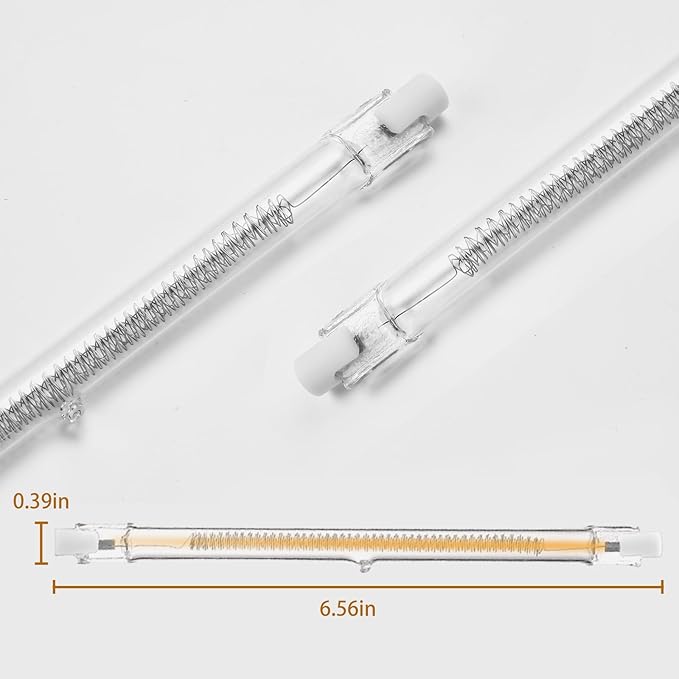 400W Chicken Coop Heater Bulb, Replacement Bulb Accessories for Chicken Heat Lamp, Brooder Heater Tubes for Chicks, Poultry, Pets, 2 Pack