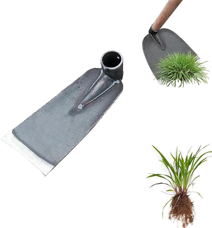 Garden Hoe,All-Steel Hardened Sharp Durable Garden Weeding Tools without Handle,Garden Edger Weeder Portable Household Vegetable Garden Shovel for Backyard Loosening Farm Planting Weeding (105)