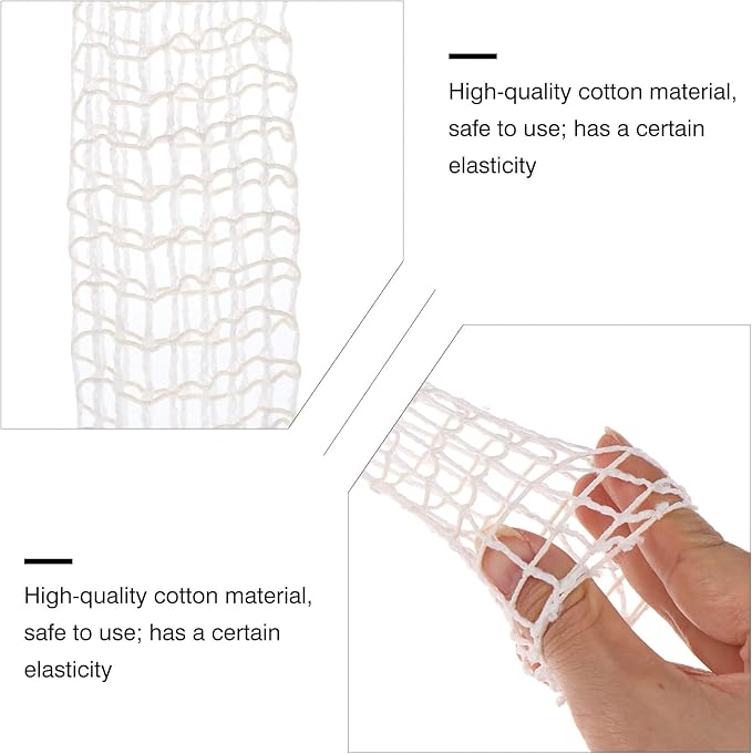 5m Meat Netting Roll,Size 18,Elastic Smoked Meat Poultry Ham Netting Meat Butcher Twine Net Roll Wrapping Net,Beef Netting Roll for Meat Cooking Meat Sausage Making