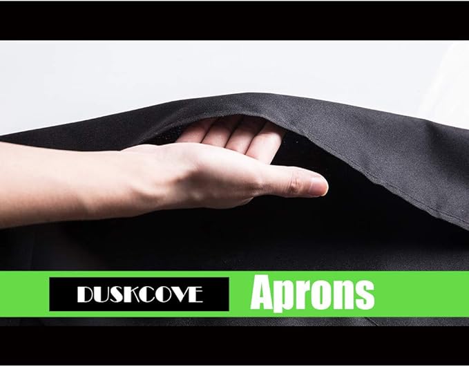 DUSKCOVE 8 PCS Plain Bib Aprons Bulk - Mixed Color Commercial Apron with 2 Pockets for Kitchen Cooking Restaurant BBQ Painting Crafting