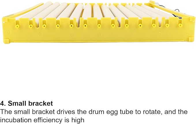 GLOGLOW Egg Incubation Tray, Fully Automatic Egg Turner with 13 Rollers for Hatching Chicken, Duck, Bird, Quail, 16.9x16.7x2.1in Egg Incubation Tray for Home Use in Hatcheries and Farms
