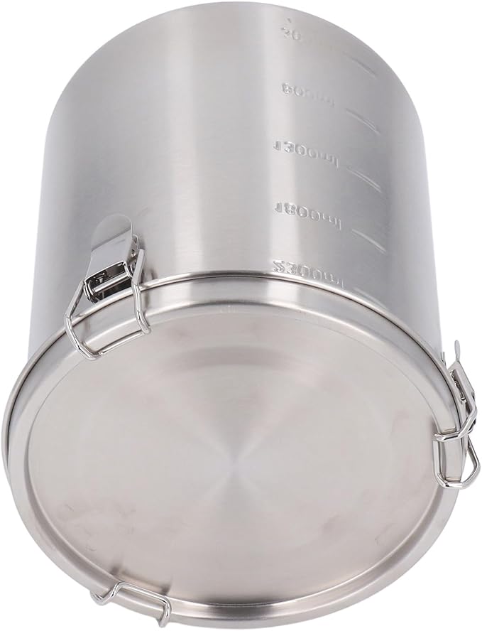 Airtight Stainless Steel Pet Food Storage Container Seal, Varied Large Metal Canister for Dog, Cat, Bird, Coffee, Cereal, Flour, Sugar, Protein Powder, Versatile Storage, (2500ML)