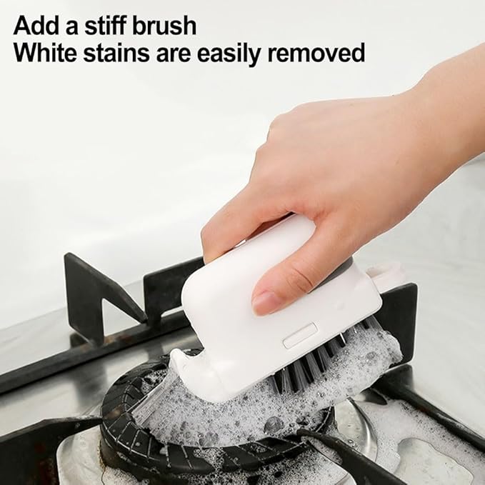 Radiator Brush for Corners and Blinds, Hard Bristle Cleaning Tool with Scraper & Tweezers, PP Material Scrubbing Brush for Radiators, Orange/Yellow/Gray(Yellow)