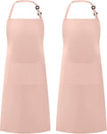 Syntus Adjustable Bib Apron with 2 Pockets Cooking Kitchen Aprons for Women Men Chef