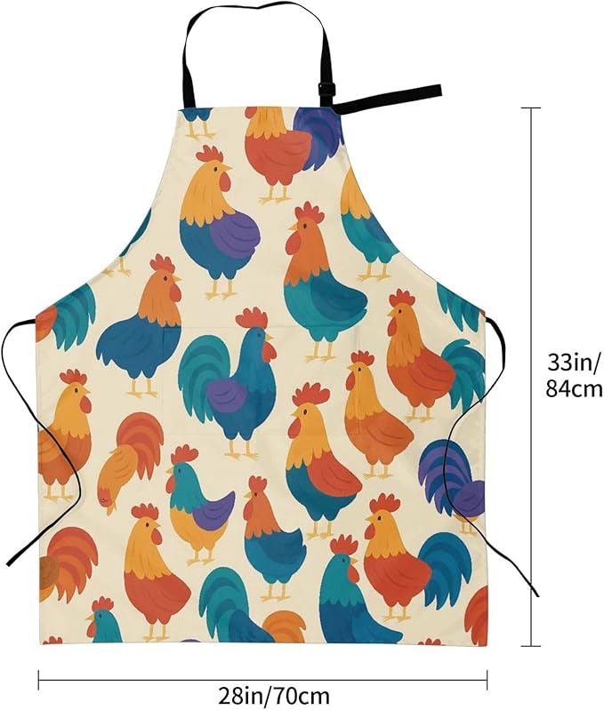 Serene Swan In Stream Adjustable Waterproof Apron Work Cooking Apron With Pockets For Men Women