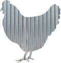 Rustic 3D Corrugated Metal Animal Signs (Chicken, 12 Inch)
