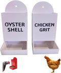 Gravel Feeder - Oyster Shell and Grit Feeder, Versatile Oyster Shell Feeders for Chickens,Hanging Chicken Feeders Trough,Precision Nutrition, Chickens Coop Accessories for Poultry (e)