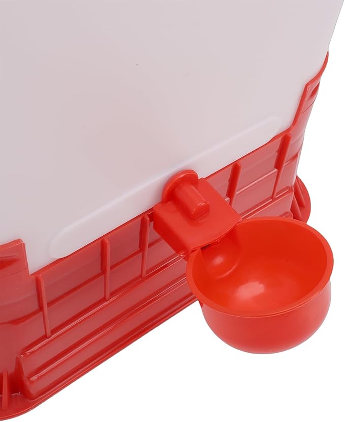 Zerodis Feeders Capacity Chicken Feeder Poultry Water Fountain Bucket Automatic Brooder Starter Kit Coop Accessories for Baby Chicks Ducks and Quail Chick Waterer 10L Large Chick Waterer