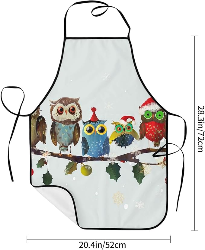 Cute Colorful Dog Paw Printed Unisex Bib Aprons BBQ Cooking Kitchen Aprons for Women Men Chef