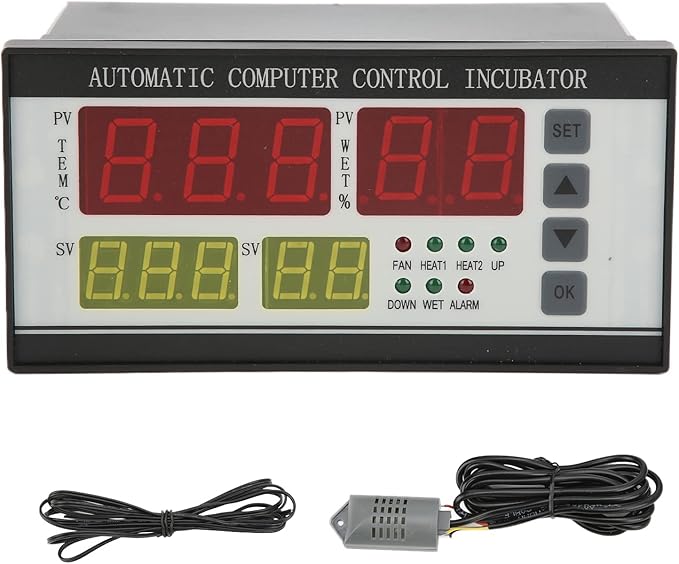 Egg Incubator Controller Thermostat Automatic Temperature Humidity Sensor 220V for Efficient Incubation
