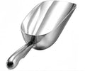 HORNO 12oz Silver Cast Aluminum Shovel Scoops，Ideal for Ice Cube, Coffee Bean, Food, Candy, Flour, Dry Goods,Spice.