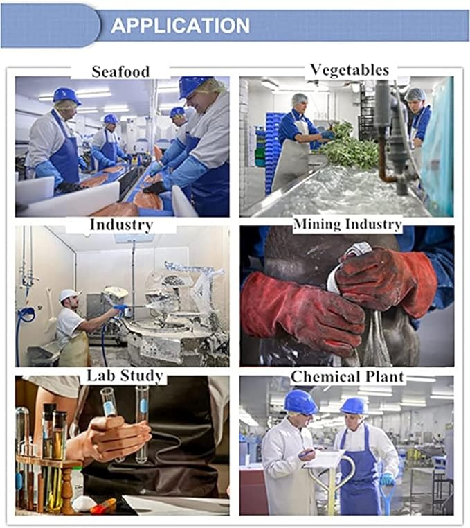 Waterproof Aprons,Apron Heavy Duty Work Apron, PVC Halter Apron,Wear-resistant Waterproof And Oil-proof Work Apron,For Food Processing,Hairdressers,Farms(A1)