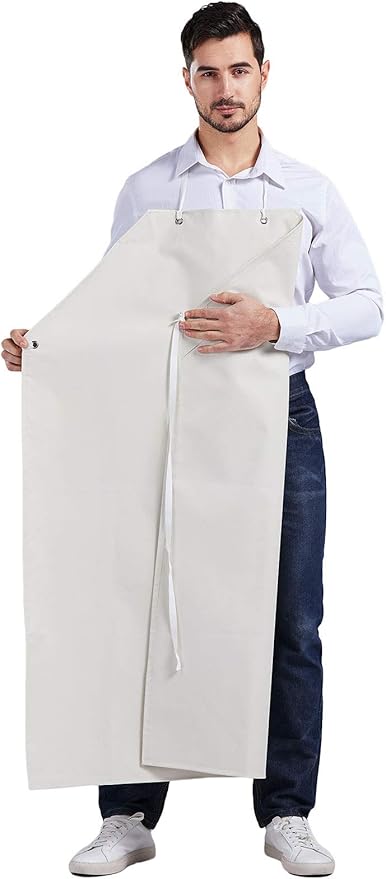 Nanxson Thick Rubber Waterproof Apron，Chemical Resistant，Heavy Duty Apron Adjustable for Dishwashing, Gardening, Butchering
