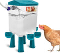 Lilyang Automatic Chicken Waterer 2 Gallon | Float-Control Auto Waterer, Hanging/Standing Design, Connect to 3/4'' Faucet & Hose, Effortless Hydration Solution for Backyard Coop & Small Farm