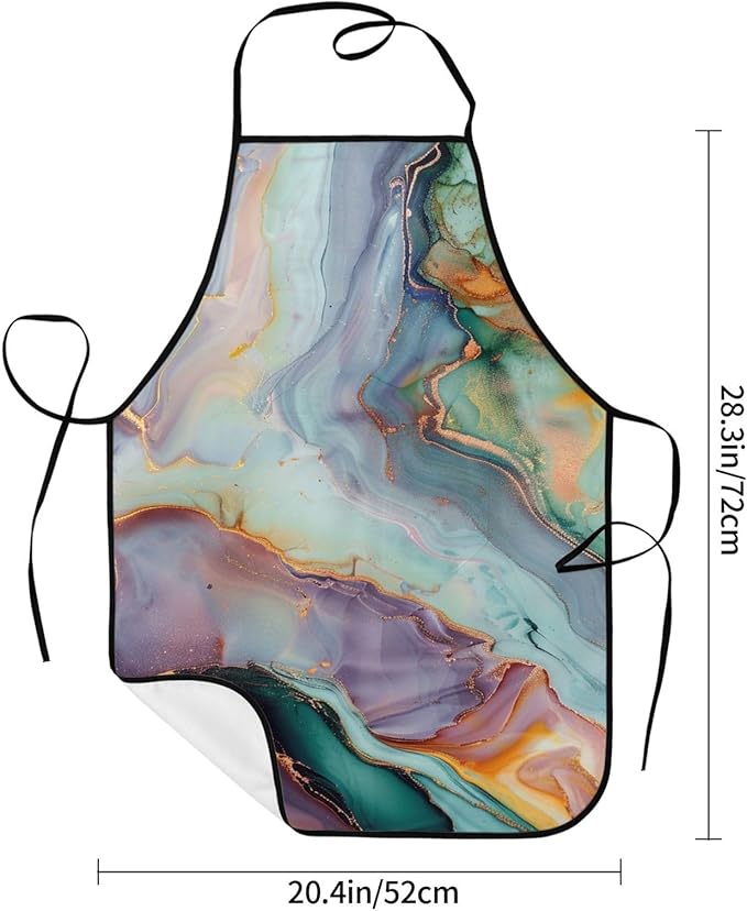 Cute Colorful Dog Paw Printed Unisex Bib Aprons BBQ Cooking Kitchen Aprons for Women Men Chef