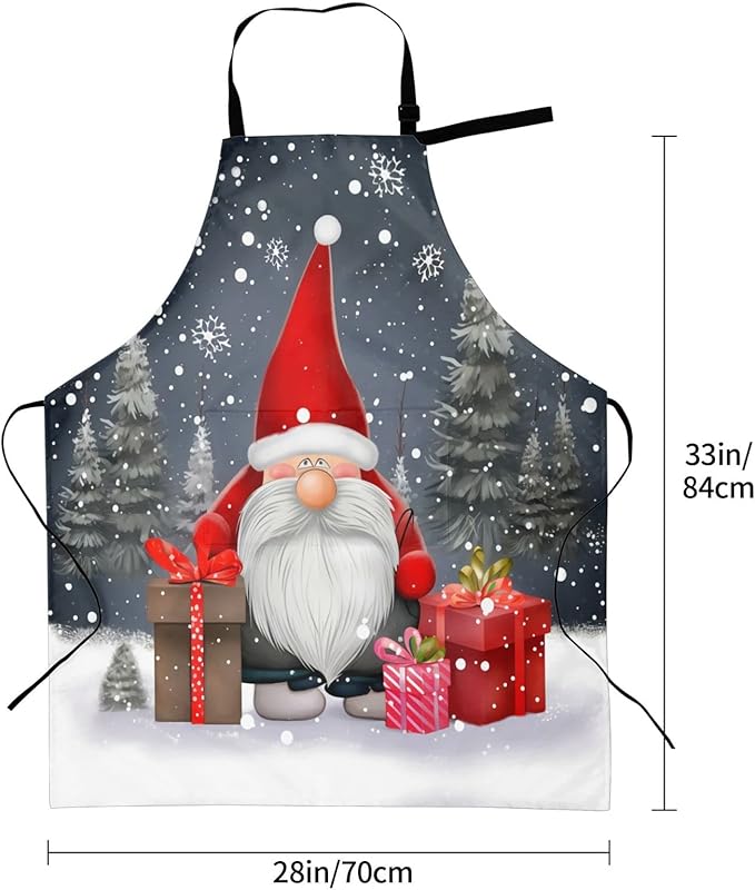 Shark Jumping Home Aprons 2 Pockets 33"×28" for Men Women, Ocean Sea Waterproof Kitchen Cooking Bib
