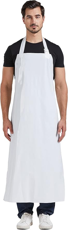 Nanxson TPU Waterproof Apron Lightweight Work Apron with Adjustable Buckle for Pet Bathing,Dishwashing,Butchers,Housework