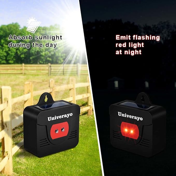 Coyote Deterrent Solar Predator Control Lights Skunk Raccoon Deer Repellent Devices Fox Animal Repeller 8 Pack Upgraded Version