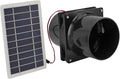 CHICIRIS Solar Powered Exhaust Fan, Automatic Ventilation System, Solar Ventilation Fan, Durable Design for Small Space Ventilation, for Chicken Coop, Greenhouse, Garage, and Pet Enclosures