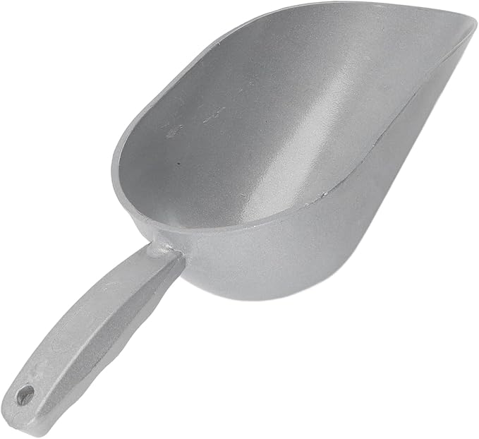 Aluminum Alloy Pet Food Scoop, Erosion Multipurpose Grain Shovel, Designed for Poultry Feed, Hold 1.05 to 1.3kg Granular Feed or 1.4 to 1.65kg Powder Feed