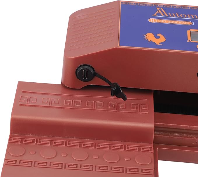 Automatic Chicken Coop Door Opener with Timer and Manual Mode Double Open Type LED Display Infrared Sensor Anti Pinch for Chicken Duck Goose Poultry Farm (US Plug)