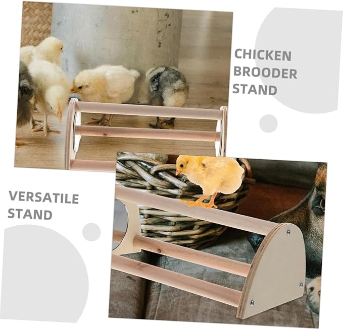 Chick Roosting Bar Wooden Perch for Brooder Versatile Chicken Coop Accessory Promotes Activity Social Interaction and Healthy Growth for Hens and Chicks