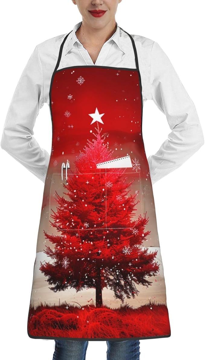 Cute Colorful Dog Paw Printed Unisex Bib Aprons BBQ Cooking Kitchen Aprons for Women Men Chef