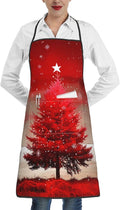 Cute Colorful Dog Paw Printed Unisex Bib Aprons BBQ Cooking Kitchen Aprons for Women Men Chef
