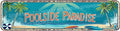 Snowsun Metal Tin Sign Poolside Paradise Metal Signs Vintage Signs Retro Sign For Home Bar Office Outdoor Garden Wall Decor 6x16 Inch