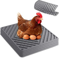 Chicken Nesting Pads for Chicken Coop, Washable Laying Pads for Nesting Box, Reusable Hen Nesting Box Pads for Coop Bedding, Soft Silicone Material, Easy to Clean, 12" x 12", Grey, 5 Pack