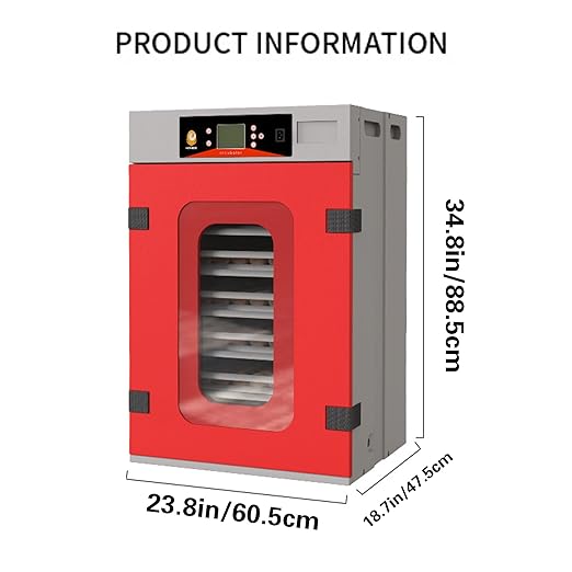 Poultry Breeding Incubator, Automatic Digital Egg Incubator with Temperature Control, 400 Eggs Capacity, 360° Roller Flipping, for Hatching Chicken Duck Goose Quail Birds (400 Pieces)