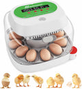 Sailnovo 12 Egg Incubators for Hatching Eggs, Egg Incubator with Automatic Egg Turning, Temperature Control, Humidity Display and Egg Candler for Chicken, Duck, Quail, Fit School, Home, Farm(Green)