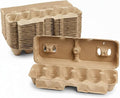 Egg Cartons - Plain Paper Pulp Egg Crate - Reusable Eggs Cartons 12 count, Dozen Eggs Containers, Lightweight Storage Crate for Farm Supply (Pack of25)