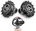 Dual Drive Motor Wheel Kit for Electric Agricultural Tool, Tiller, Garden Farm, Hand Cart, L-faster, 10 Inch Tire, 24V, 700W (with remote, Max speed 4kph)
