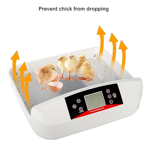 42-Egg Incubator Automatic, with Precise Smart PID & Improved Airflow for Uniform Temperature, Built-in Candler & Auto Turner, Ideal for Homestead, Classroom, Hatching Chickens Ducks