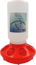 Chick Feeder 1-Quart Capacity for All Small Poultry | Durable Feeding Container for Baby Chicks, Chickens, Ducklings, Baby Turkeys, Quail and More