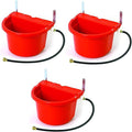 Little Giant FW16RED 4 Gallon Capacity Automatic Float Controlled Waterer Animal Horse & Cattle Livestock Water Trough, Red (3 Pack)